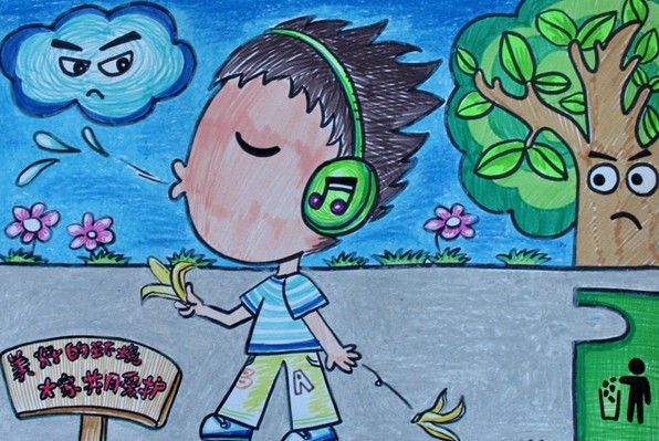 看图写话：《不要乱扔果皮》